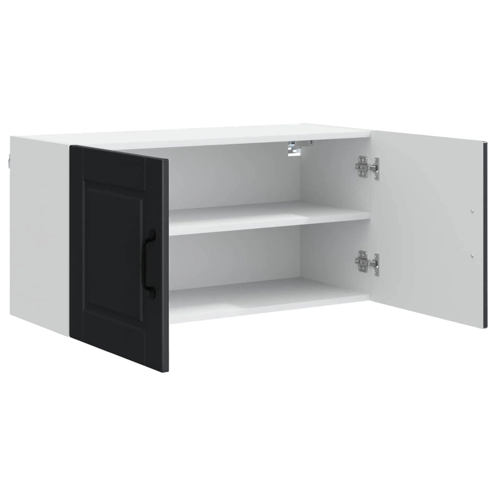 Pensile da cucina pratico contenitore 80 x 31 x 40 cm legno composito nero 02_0054281
