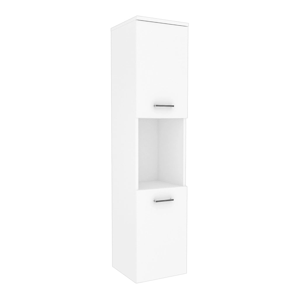 Mobile a Colonna Krildihana da Parete Pensile da Bagno 131 x 30 x 30 cm - Bianco [en.casa]
