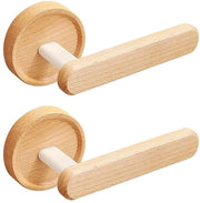 Hanger per tenda - 2 pezzi - Autoadesivo - Ganci in legno vintage - Installazione a parete - Impermeabile - Lunga durata - Ganci per parete