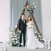 Arco per Cerimonie di Matrimonio - Triangolare - Decorazione Matrimonio - Arco Matrimonio - 310cm x 170cm - Legno