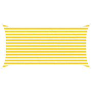 Vela Parasole | Telo Ombra | Vela da ombra solare Giallo e Bianco 4 x 2 m