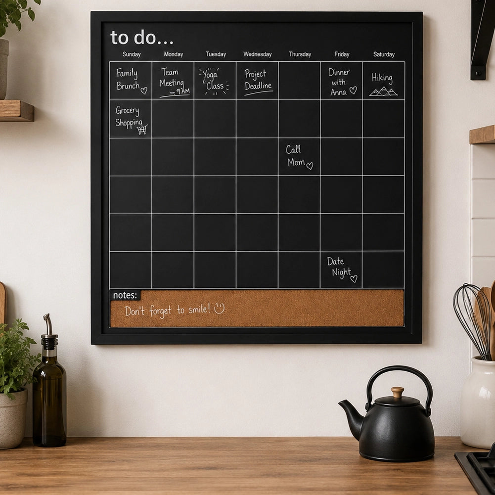Planning Board Lavagna Settimanale Casa Ufficio Pianificazione Settimana 56x56cm
