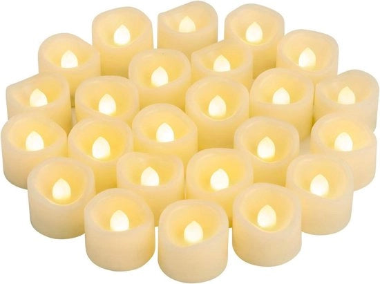 Lampade a LED fiammelle intermittenti senza fiamma - Lampade elettriche a batteria per uso bulk per Halloween, Natale, matrimoni - Colore arancione