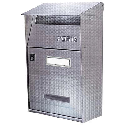 CASSETTA POSTA FT ALUBOX  INOX 18/10 TELA DI LINO MM 220X110 H.MM 320