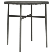 Tavolino da Giardino | Tavolino da T¨¨ Grigio 45 cm in Polyrattan