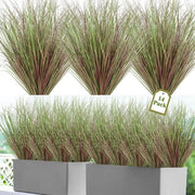 Collezione di Pannelli di Finto Erba 51cm Alto Pannelli di Finto Erba per Esterno Pannelli di Finto Erba per Interno Esterno Giardino Ufficio Decorazione Interna, Blu