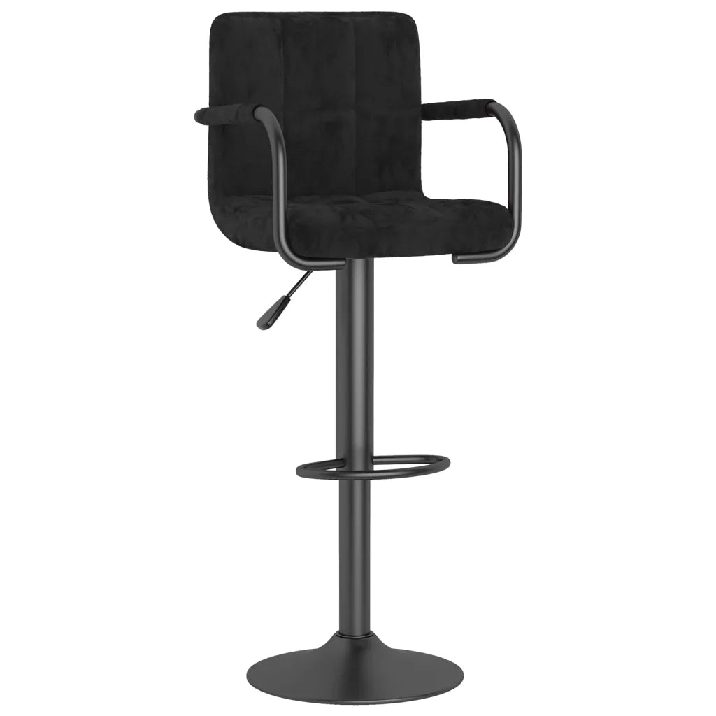 Sgabelli da Bar 2 pz Neri in Velluto cod mxl 72354