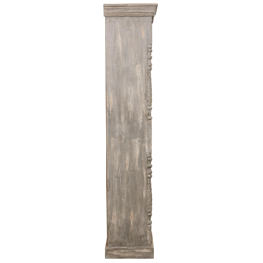 Scaffale in legno finitura artigianale 57x37x180h cm