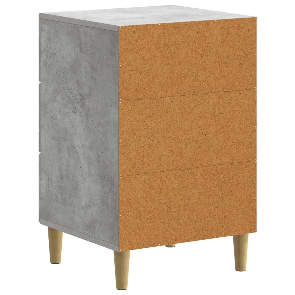 Armadio da Notte con cassetto Grigio Cemento 43 x 41 x 66,5 cm 894558
