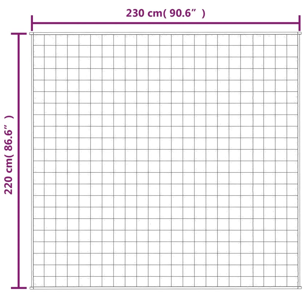 Coperta Ponderata Blu 220x230 cm 15 kg Tessuto 3154863