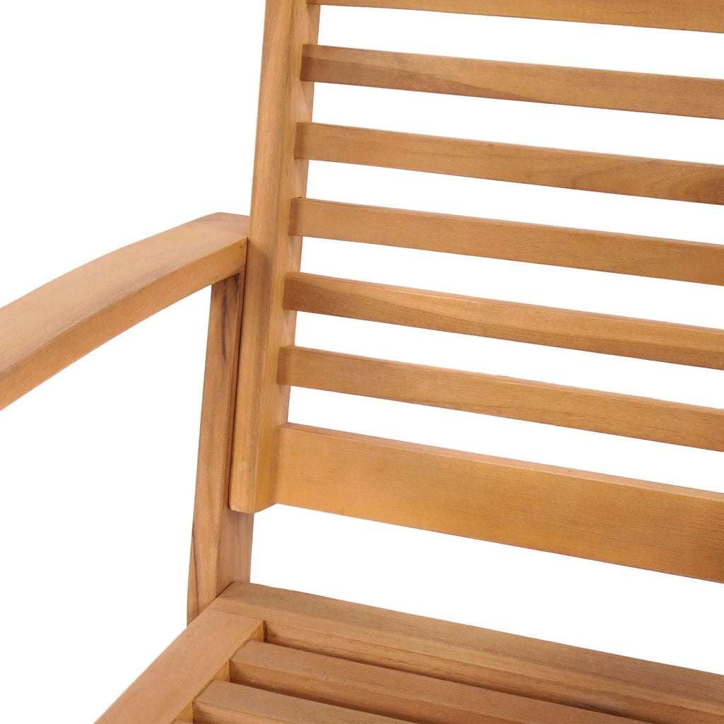 Sedia da esterno-Sedia da patio 2 Pezzo Marrone 65 x 60 x 76,5 cm Legno di teak solido