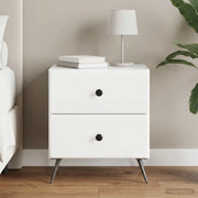 Armadio da Notte con cassetto Bianco Lucido 43 x 34,5 x 47,5 cm 895453