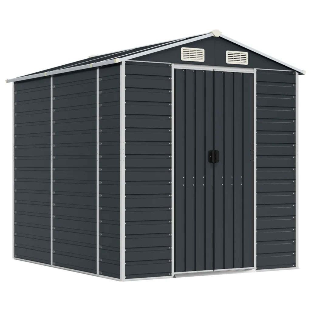 Capanno da Giardino Antracite 191x215x198cm in Acciaio Zincato 3188254