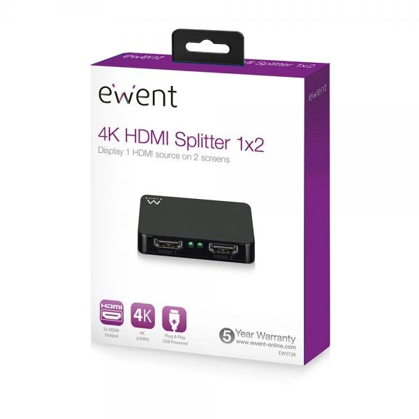 SPLITTER HDMI 4K 1 INGRESSO 2 USCITE
