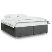 Letto matrimoniale | Letto per adulti | Giroletto senza Materasso Grigio Scuro 180x200 cm Tessuto