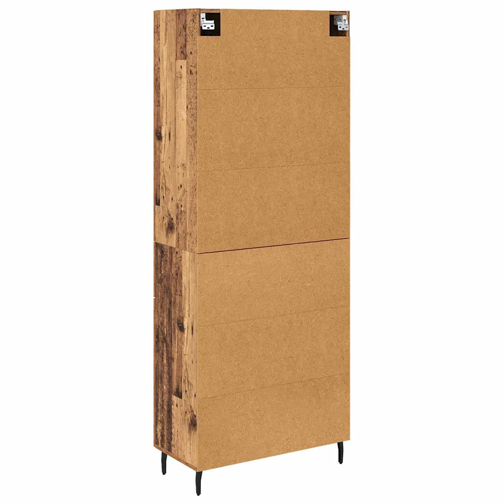 Credenza con cassetto 2 pz | Madia | Buffet da pranzo | Armadio da pranzo Legno vecchio Legno multistrato