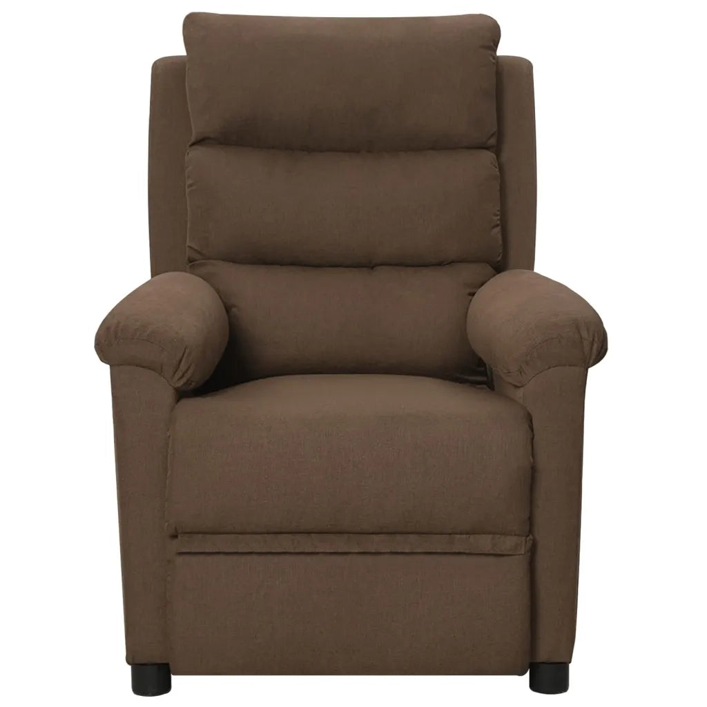 Poltrona Reclinabile Marrone in Tessuto cod mxl 32728