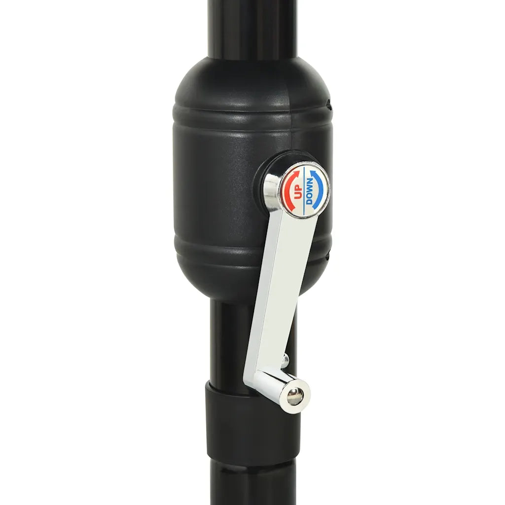 Ombrello | Parasolne a 3 Livelli con Palo in Alluminio Verde 3,5 m