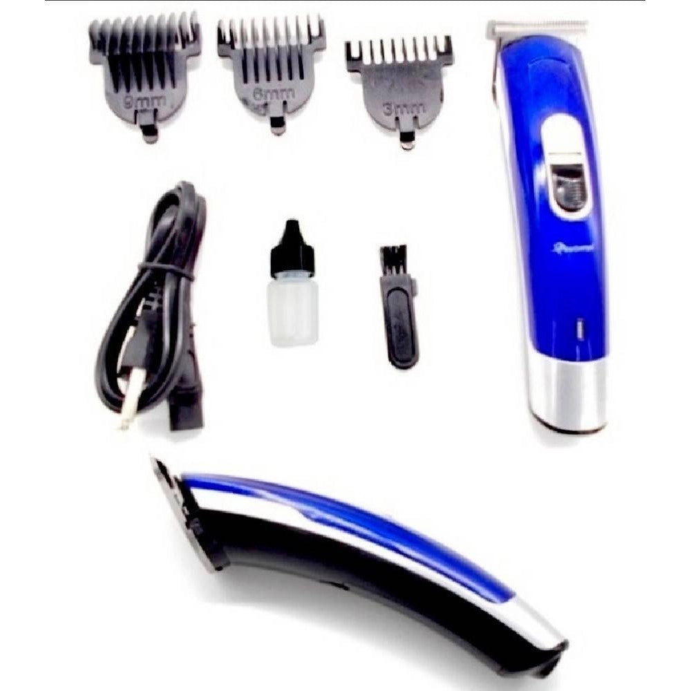 Trade Shop - Tagliacapelli Regola Barba Capelli Professionale Elettrico Gm-6046 Senza Fili -