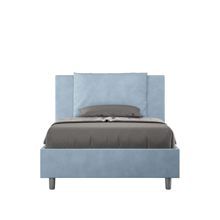 Letto 1 Piazza e Mezzo 120x210 cm con Rete Antea Azzurro