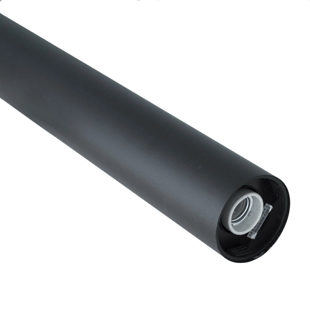 Lampione nero con attacco per Lampadine E27 illuminazione da esterno palo da giardino per sentieri IP65