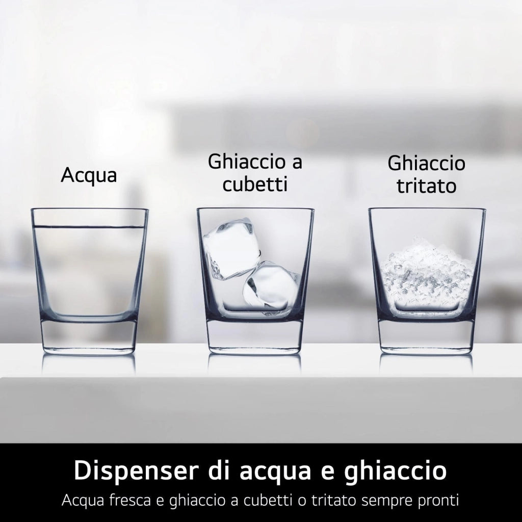 LG InstaView GSGV80PYLD Frigorifero Side-by-Side , Classe D, 635L, Wi-Fi, Con allaccio