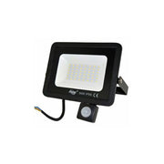 FARO LED FARETTO GIARDINO 50W LUCE FREDDA SENSORE MOVIMENTO CREPUSCOLARE