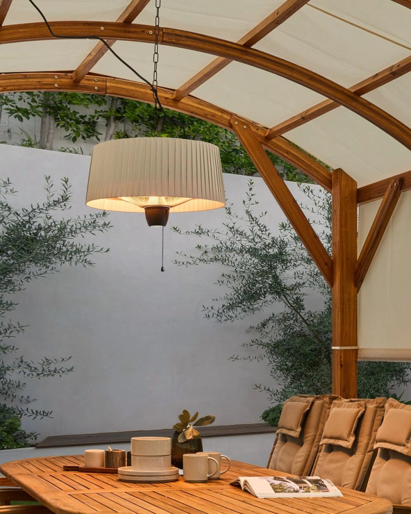 Lampada alogena Riscaldatore da patio Grigio Chiaro Acciaio Alluminio 1500 W Elettrico Patio Giardino Accessori Esterni