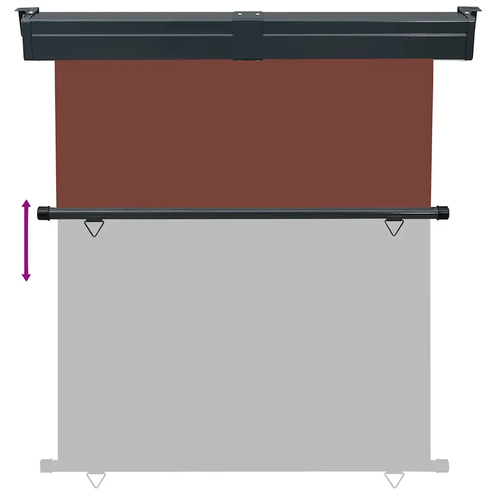 Tendalino Laterale per Balcone 175x250 cm Marrone 48441