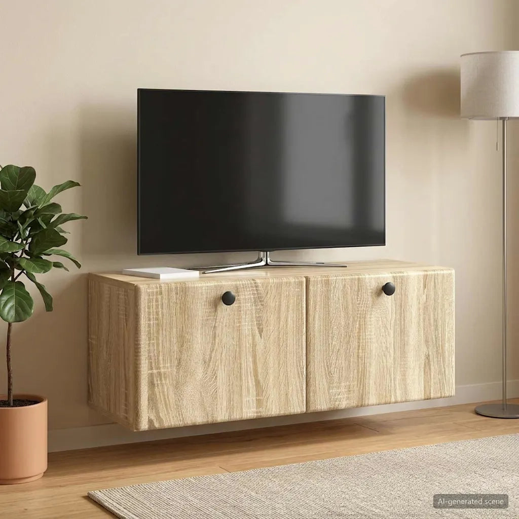 Mobile Porta TV da Muro 78,5 x 31 x 30 cm Rovere Sonoma 899227