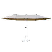 Ombrellone da giardino XXL con base a croce ¨C Minimal ¨C 460x270x240 cm