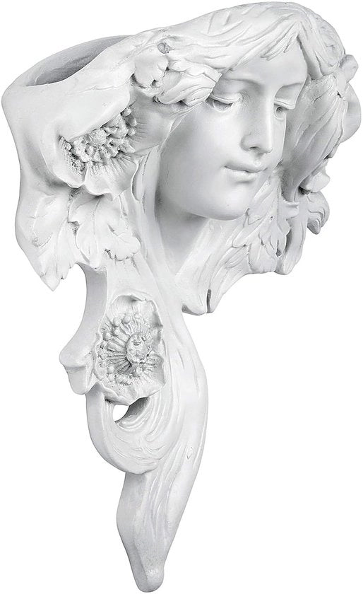 Vaso Art Nouveau per Piante - Decorativo e Eterno - 1 pezzo - Plastica - 33 x 14 x 38 cm