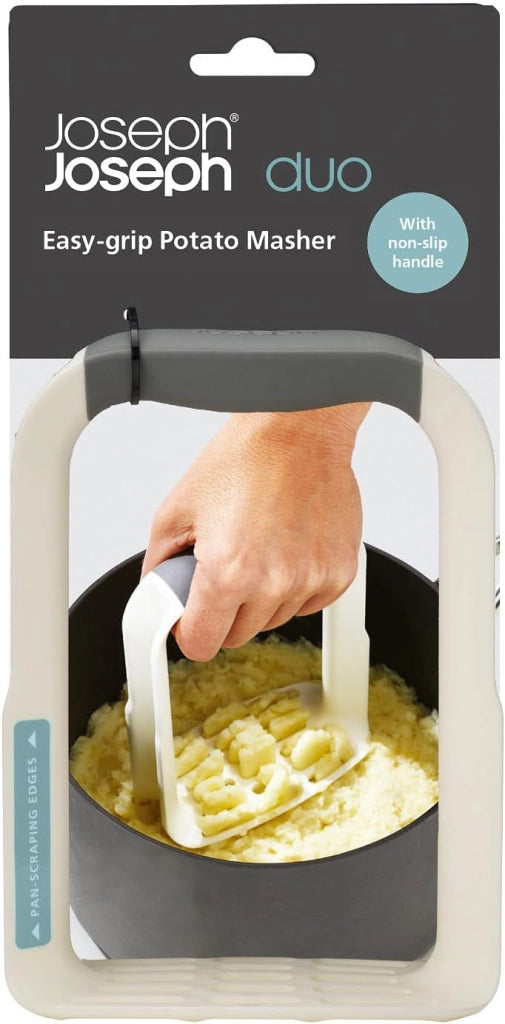 Joseph Joseph Schiacciapatate Duo Easy Grip Bianco