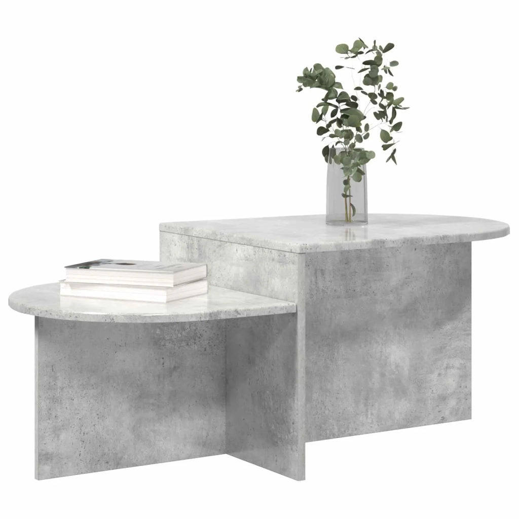 Tavolino da salotto Grigio Cemento 100 x 50 x 40 cm 8001049