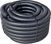Tubo rigido senza fessura UV-resistente in polipropilene nero - Ø 13 mm - 25 m - esterno - tubo cavo - tubo di protezione cavo - interno - protezione cavo