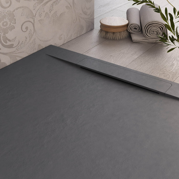 Piatto Doccia in Pietra 70x150 cm Bonussi Ardesia Calcutta Antracite
