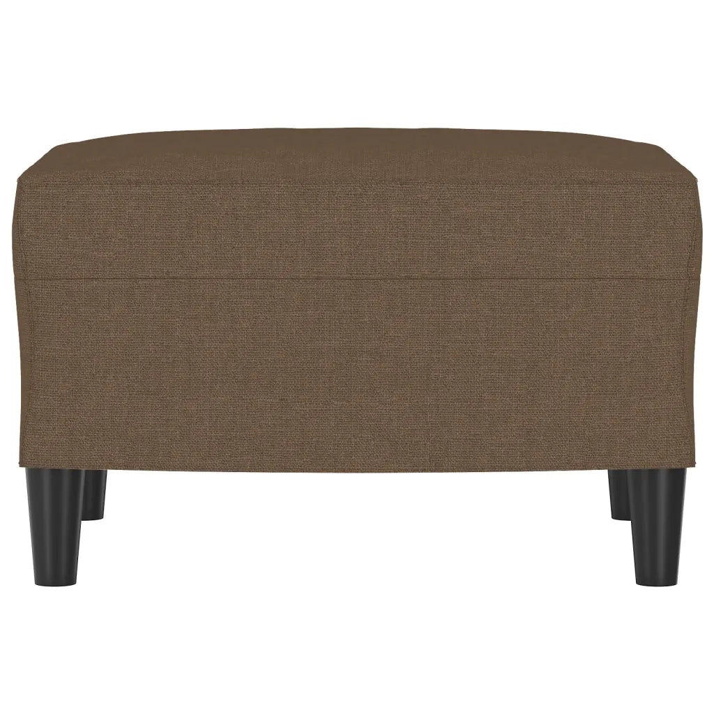 Poggiapiedi Marrone 60x50x41 cm in Tessuto