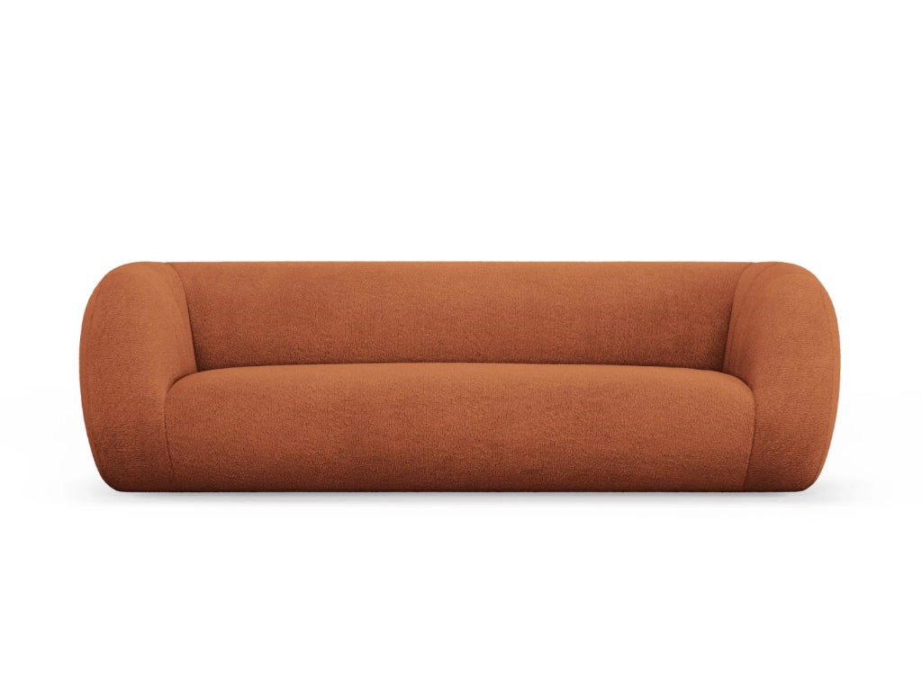 Cosmopolitan Design - Divano "Essen" 3 posti in bouclé marrone 