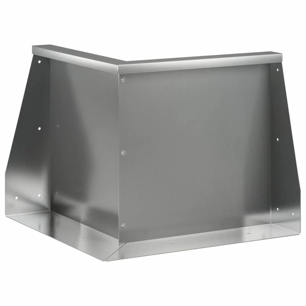 Muro di contenimento 50 x 50 x 40 cm Acciaio zincato Argento 8015181