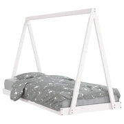 Giroletto per Bambini | Letto Infantile | Lettino Bianco 90x200cm in Legno Massello di Pino