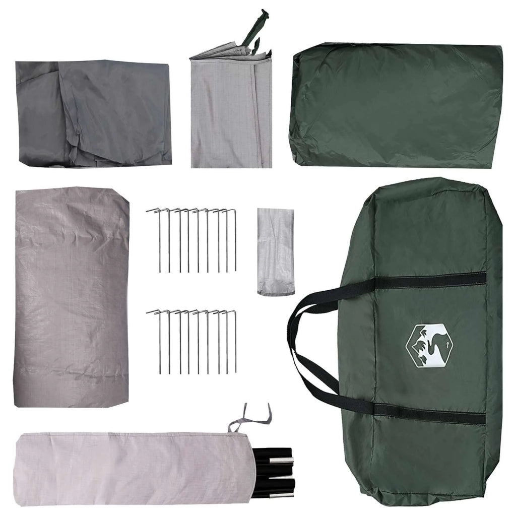 Tenda a tunnel con tetto Verde militare 427 x 305 x 205 cm 42028672