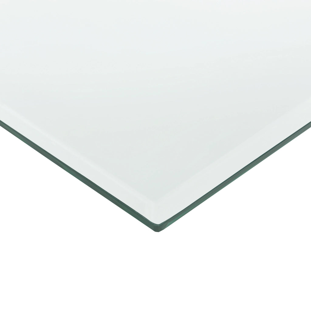 Piano Quadrato in Vetro Glasgow 700 x 700 mm per Tavoli 'Fai da te' Protezione Pavimento Stufa - Trasparente [neu.haus]