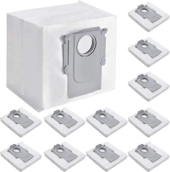 12 sacchi aspiratore compatibili con Roborock Q5+, Q7+, Q7 Max+, S7, S8, S8+, S8 Pro Ultra, G10 Pro, G10s, G10s Pure, G20 - sacchi aspiratore - 155mm*130mm