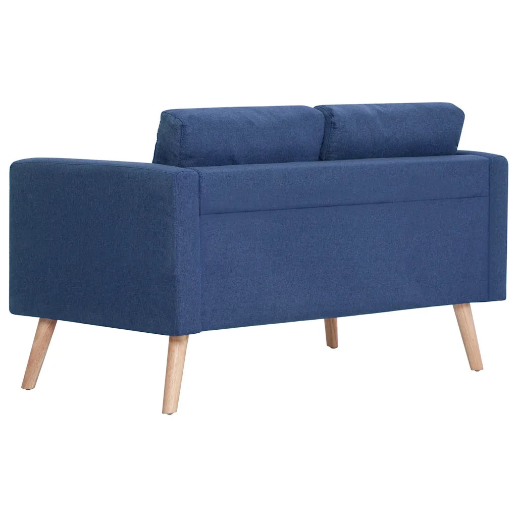Set Divani 2 pz in Tessuto Blu 276853