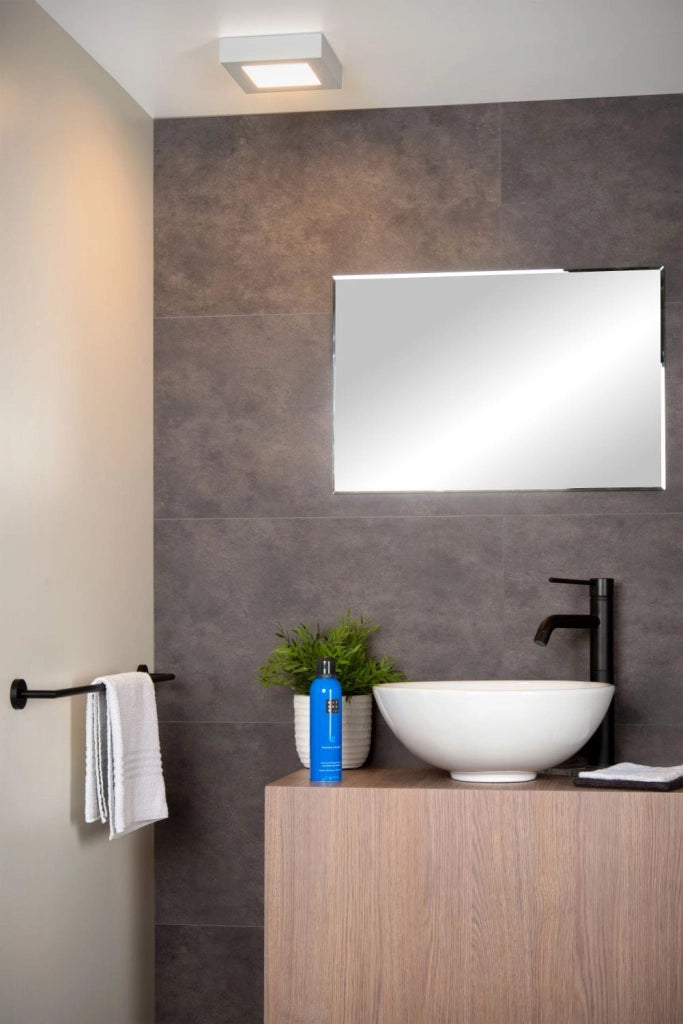 Plafoniera LED Lucide Brice bianca 15W 3000K IP44