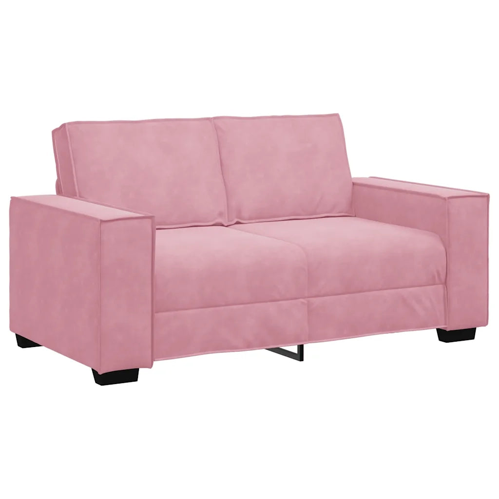 vidaXL Set di Divani 3 pz con Cuscini rosa in Velluto