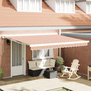 Tenda Retrattile Automatica a Righe Multicolore 400x300 cm