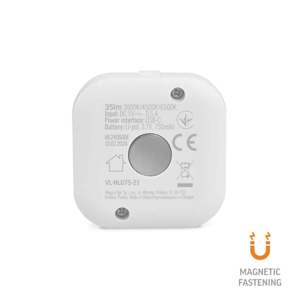 Luce LED notturna USB-C con sensore PIR Videx VL-NL075-21