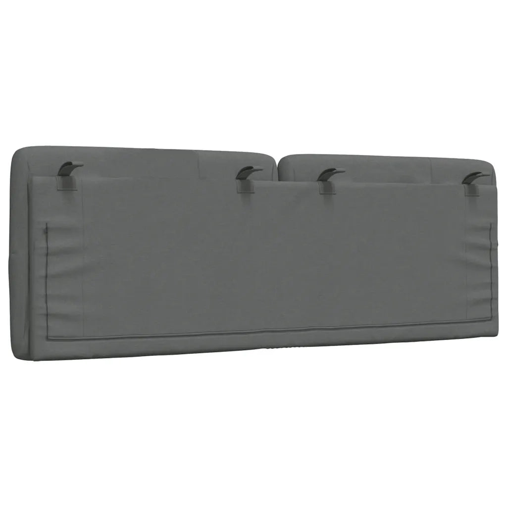 Cuscino Testiera Grigio Scuro 140 cm in Tessuto