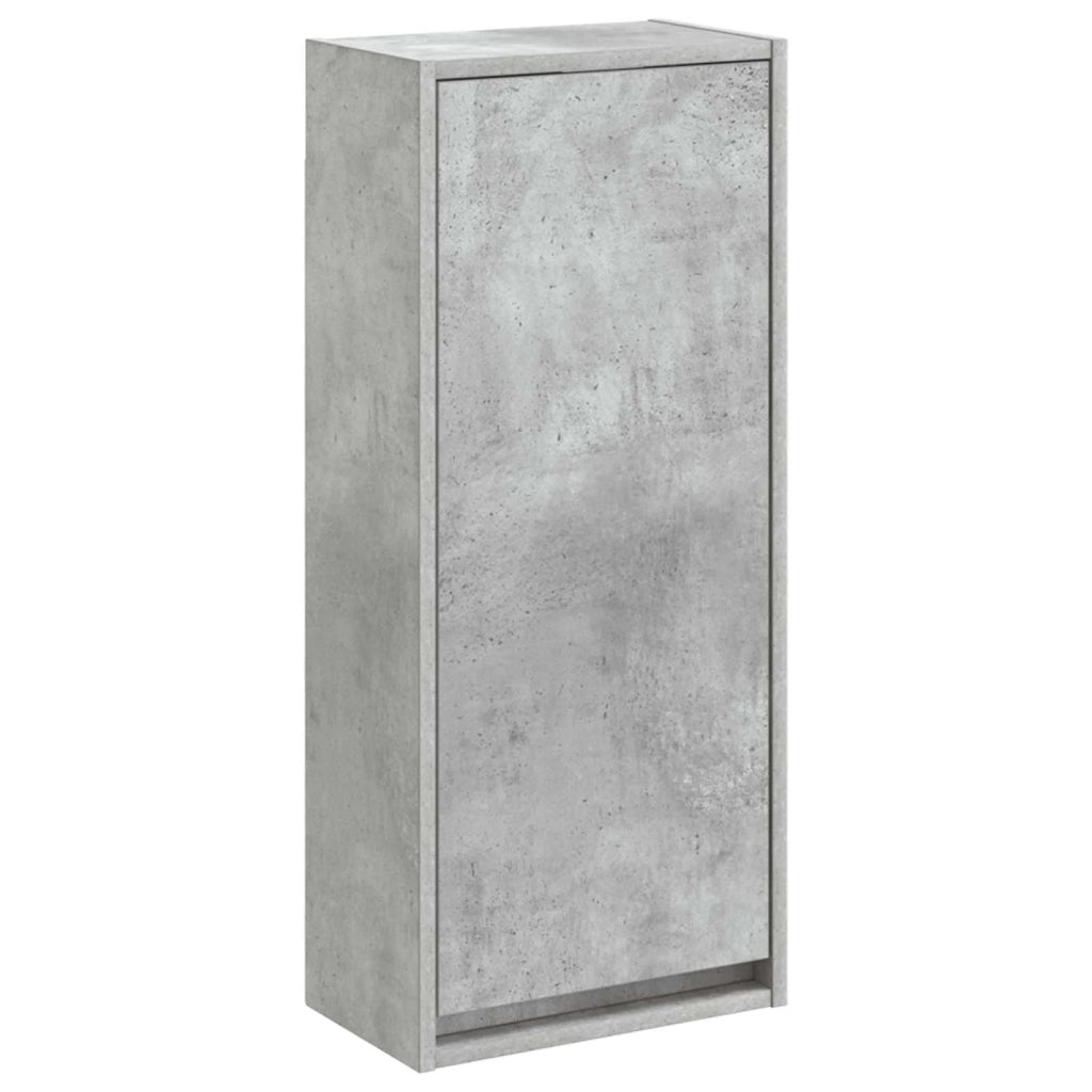 Mobile lavabo da parete Grigio Cemento 35 x 20 x 81 cm